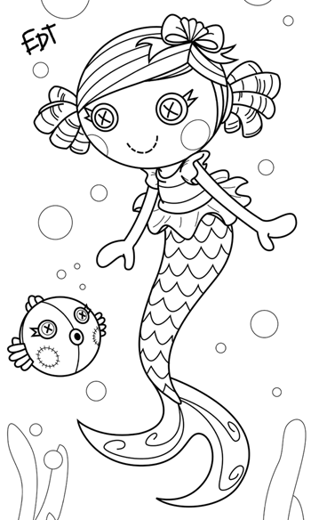 350x584 Imagens Para Colorir Lalaloopsy Lalaloopsy, Mermaid And Ph
