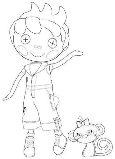 370x511 Lalaloopsy Boy Coloring Pages To Print Lalaloopsy Coloring Pages