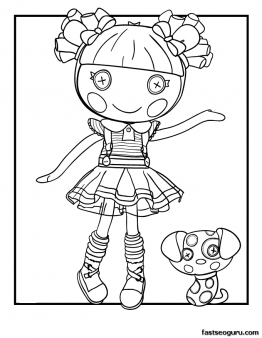 262x338 Printable Ember Flicker Flame Lalaloopsy Coloring Page