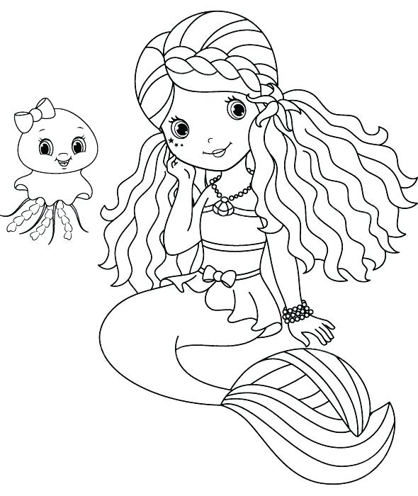 590x700 Mermaid Color Pages Mermaid Tail Coloring Pages Mermaid Color