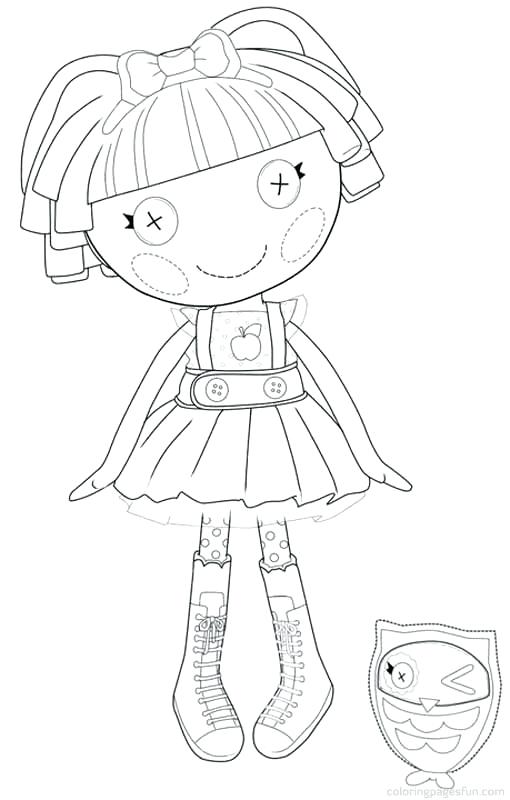 510x800 Lalaloopsy Coloring Page Coloring Pages Lalaloopsy Printable