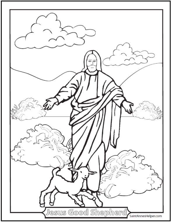 590x762 Good Shepherd Picture Of Jesus And Lamb