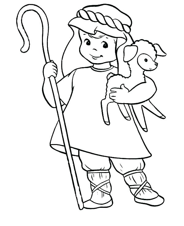 600x734 Lamb Of God Coloring Page
