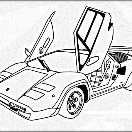 450x450 Free Car Coloring Pages Lamborghini Babysitting Girl Scouts