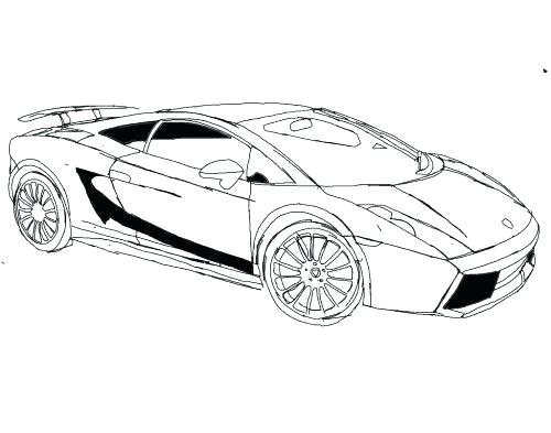 500x393 Lamborghini Para Colorear Coloring Pages Para Dibujos De