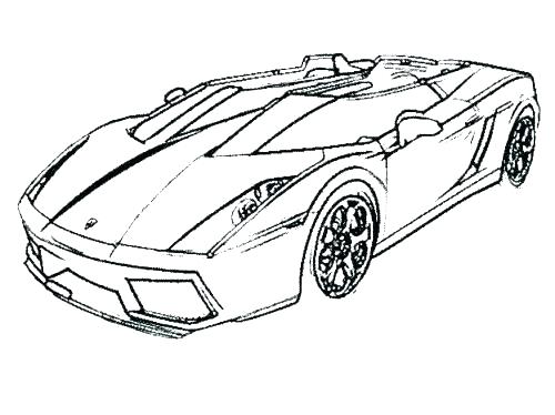 500x374 Car Coloring Pages Lamborghini