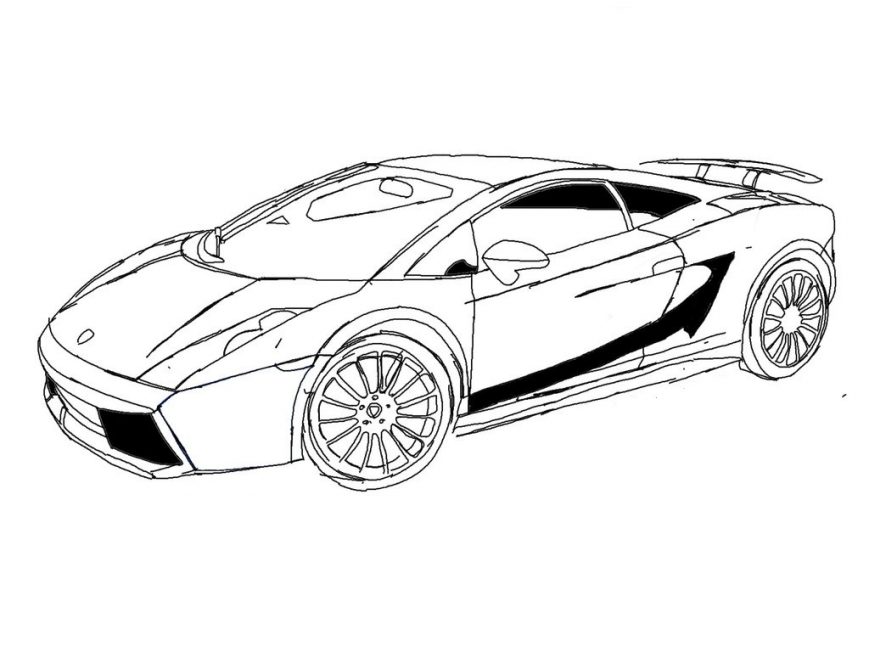 869x652 Lamborghini Coloring Pages Color Aventador Sv Colouring Printable