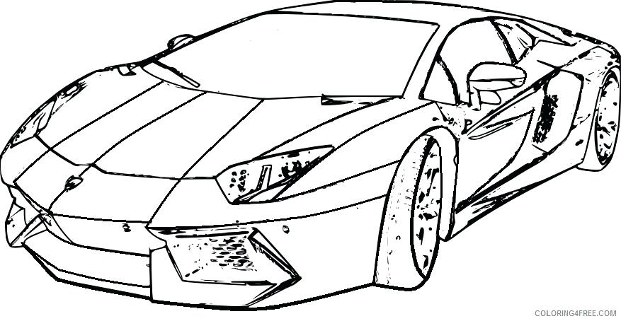 877x454 Lamborghini Gallardo Colouring Pages Coloring Front View