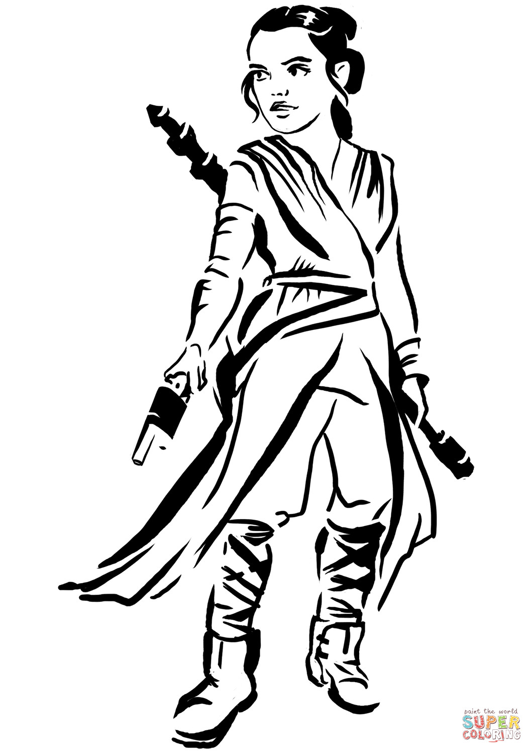 1059x1500 Star Wars Rey Coloring Pages Hellokids Com And Page Mosm