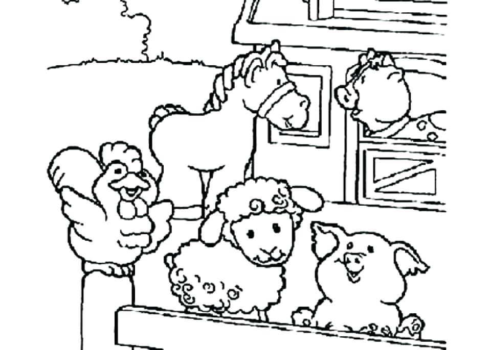 960x686 Land Animals Coloring Pages Farm Animal Drawings Land Animals