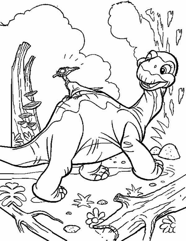 600x776 Land Before Time Family Little Foot And Petrie Coloring Page