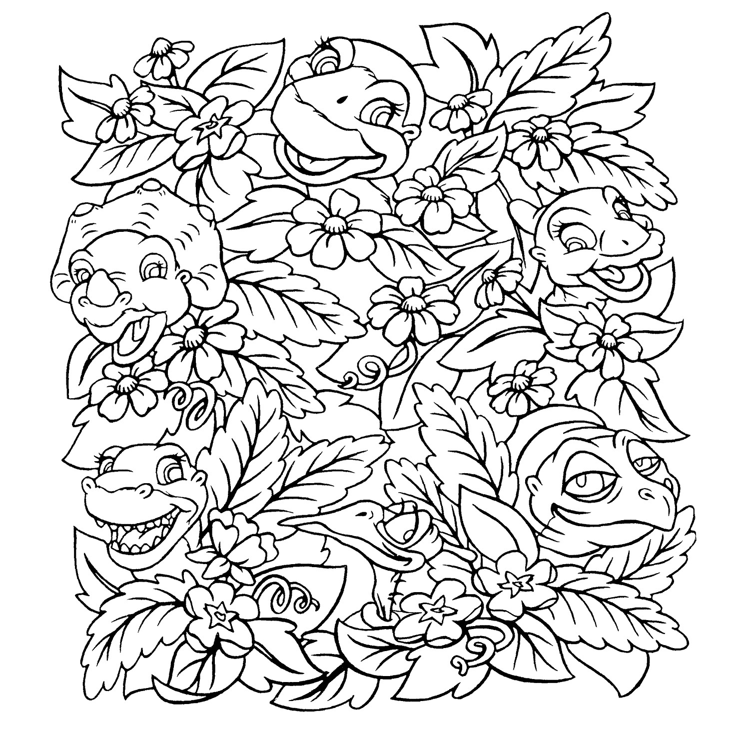 1503x1483 Cool Land Before Time Coloring Pages Bltidm