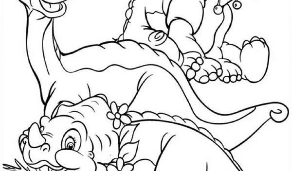 1024x600 Land Before Time Coloring Pages Timykids