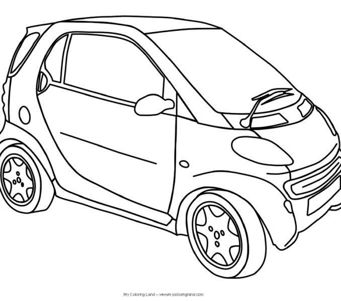 678x600 Pictures Of Cars To Color And Print Kids Coloring