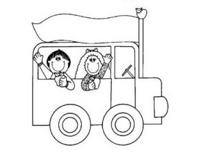 300x221 Land Transportation Coloring Pages For Kids