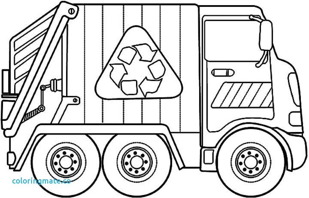 1024x657 Recycling Coloring Pages New Garbage Truck Coloring Page Coloring