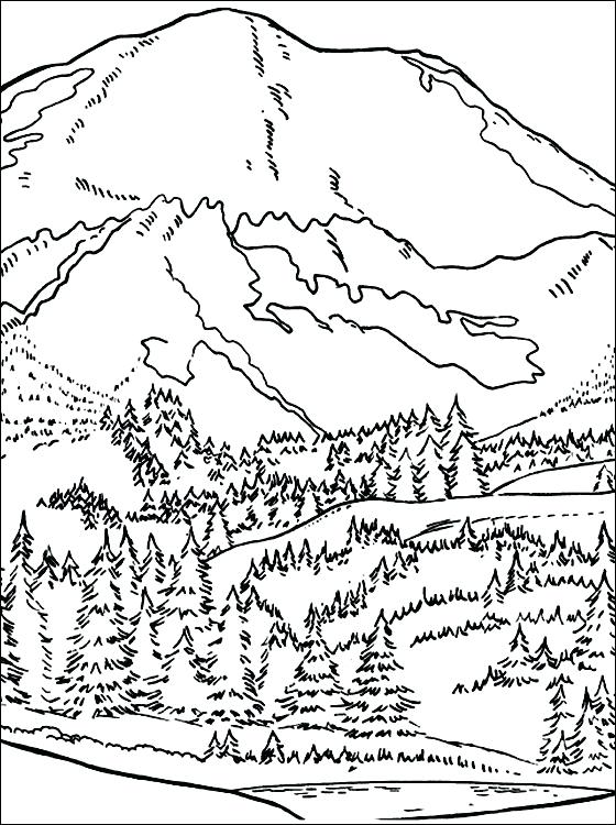 560x750 Mountain Coloring Mountain Coloring Page Coloring Pages Adult