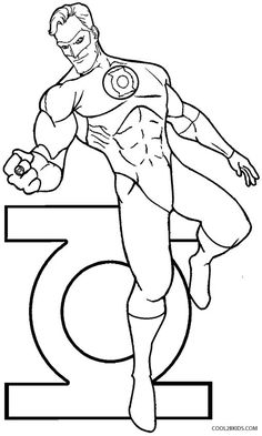 236x393 Free Printable Green Lantern Coloring Pages For Kids Adult