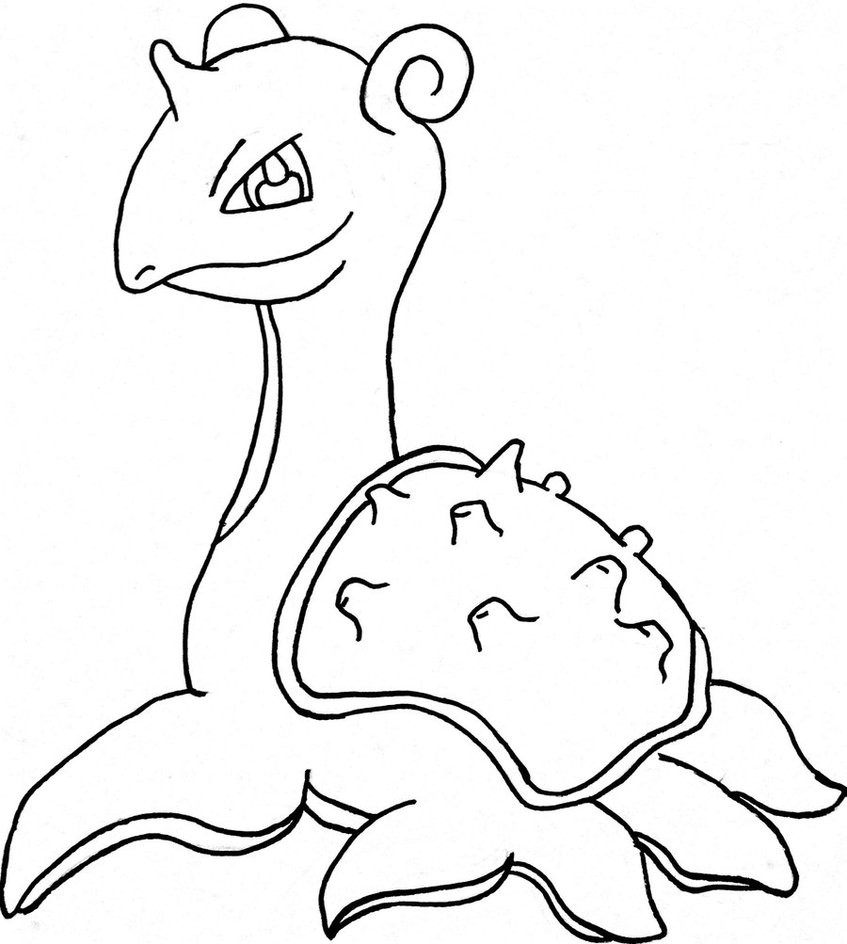 847x944 Lapras Pokemon Drawing Clipartxtras Striking Coloring Pages