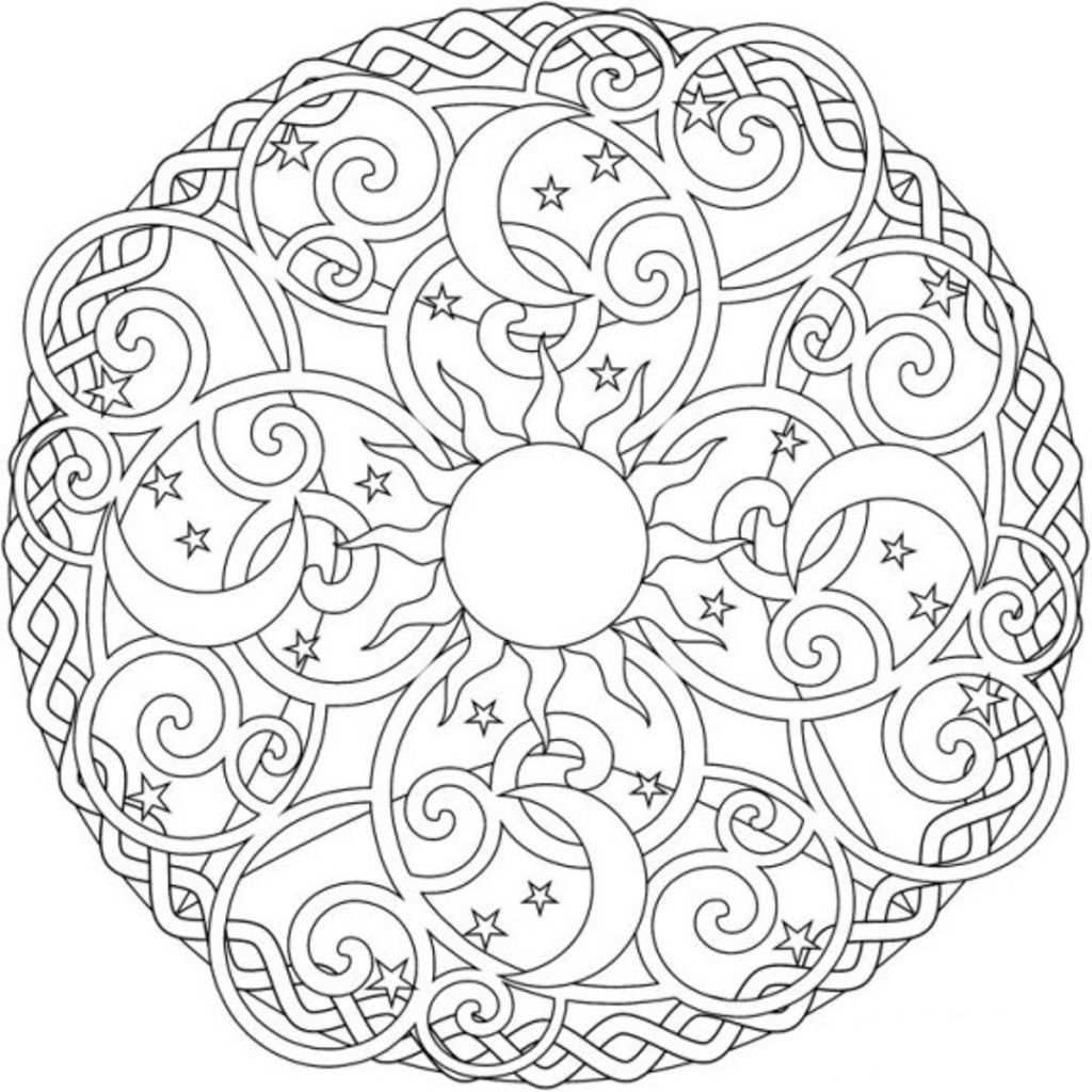 1024x1024 Relaxing Coloring Pages