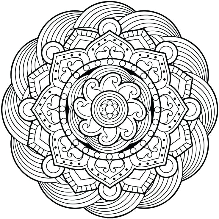 736x736 Mandalas Coloring Pages