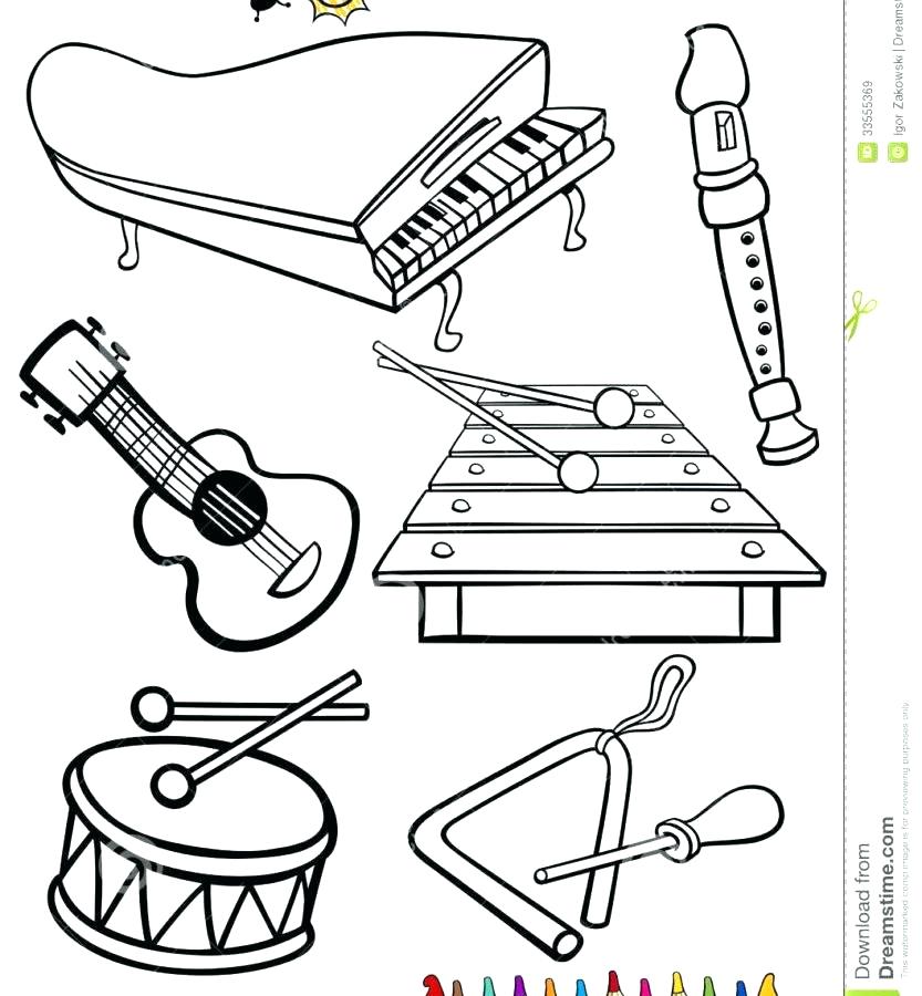 833x900 Bass Coloring Pages Musical Instrument Coloring Pages Bass Drum