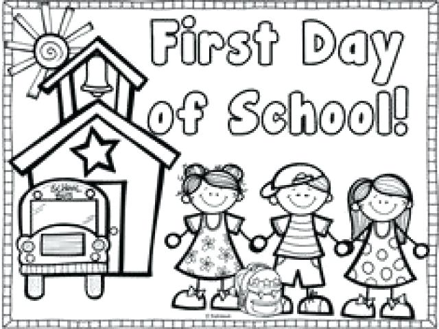 640x480 First Day Of Preschool Coloring Pages Happy First Day Of Preschool