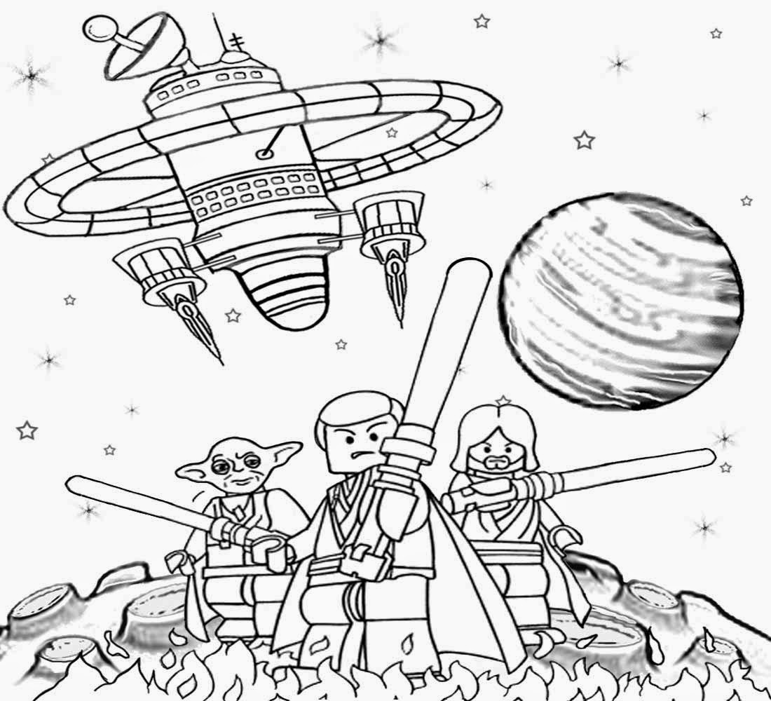 1100x1000 Star Wars Coloring Page