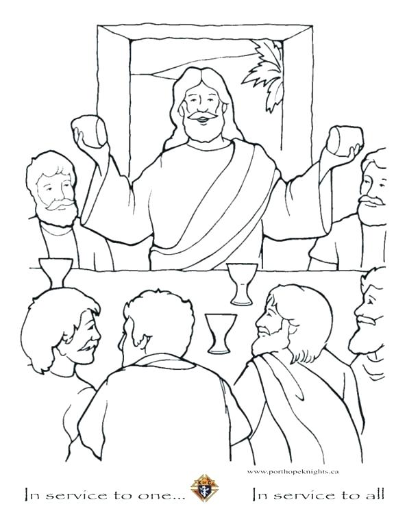 594x768 Last Supper Coloring Page And The Disciples Coloring Page Best