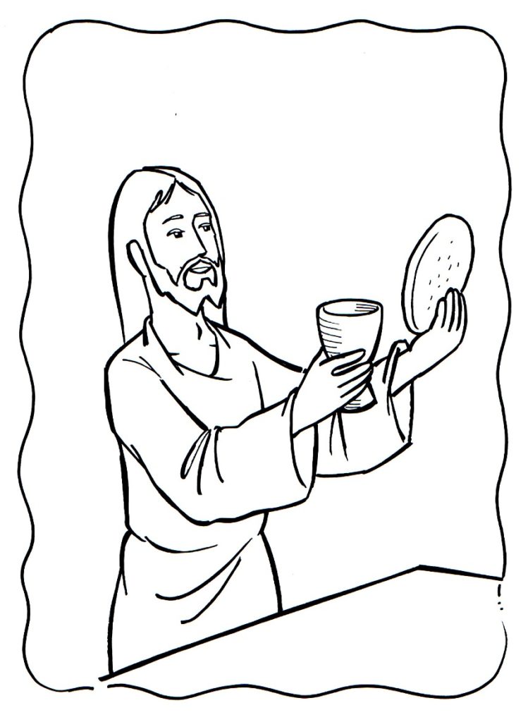 749x1024 Last Supper Coloring Pages The Last Supper Coloring Page Jesus