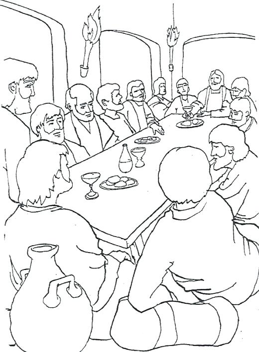 520x708 Last Supper Coloring Pages Last Supper Coloring Pages Superman