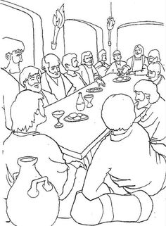 236x321 Last Supper Coloring Pages Free Printable Coloring Page Last