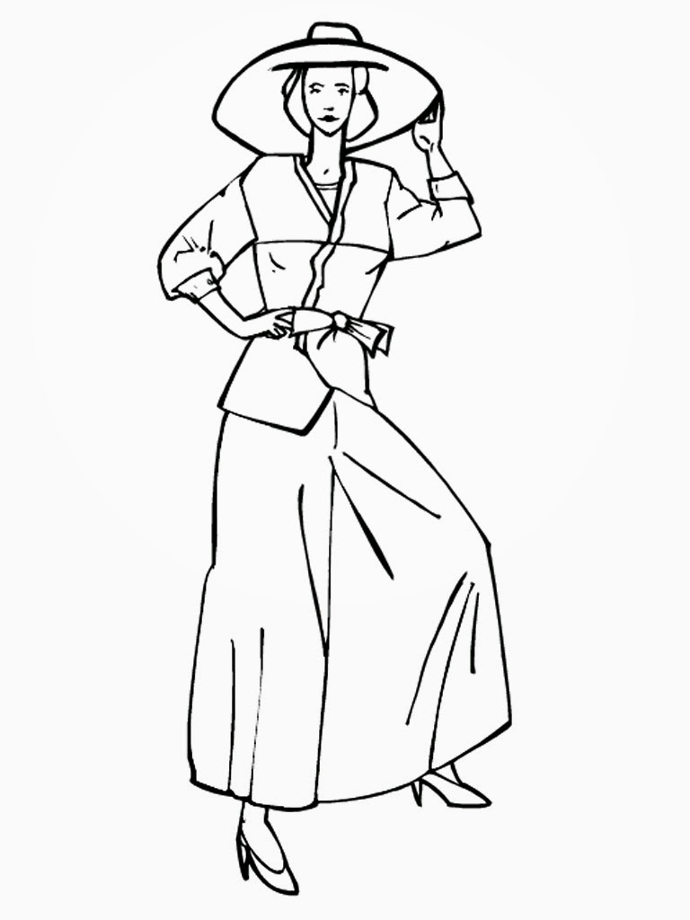 768x1024 Top Model Coloring Pages To Download And Print For Free