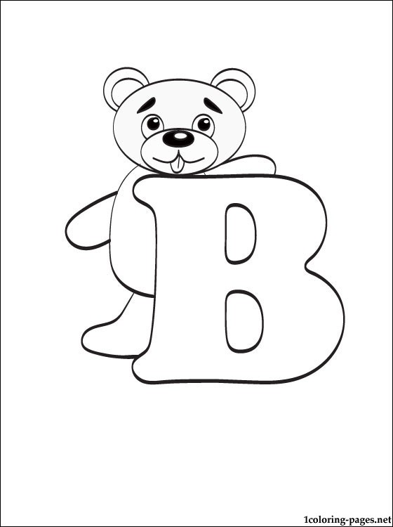 560x750 Letter B Coloring Page Coloring Pages