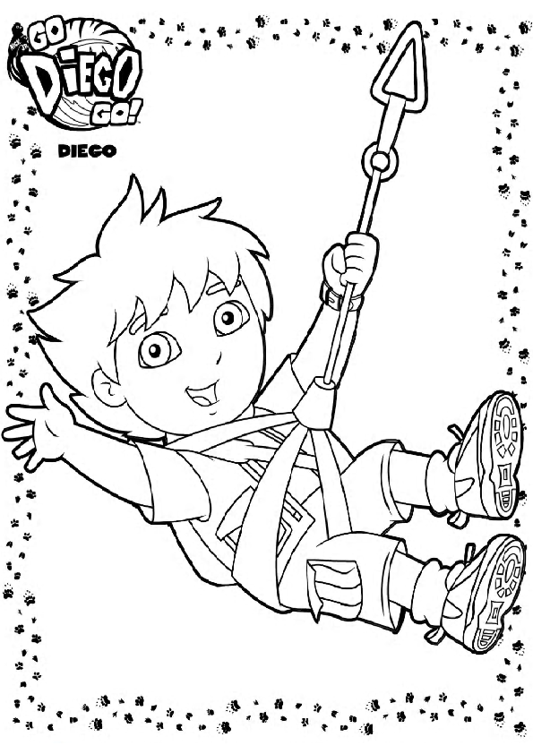 595x842 Go Diego Go Coloring Pages