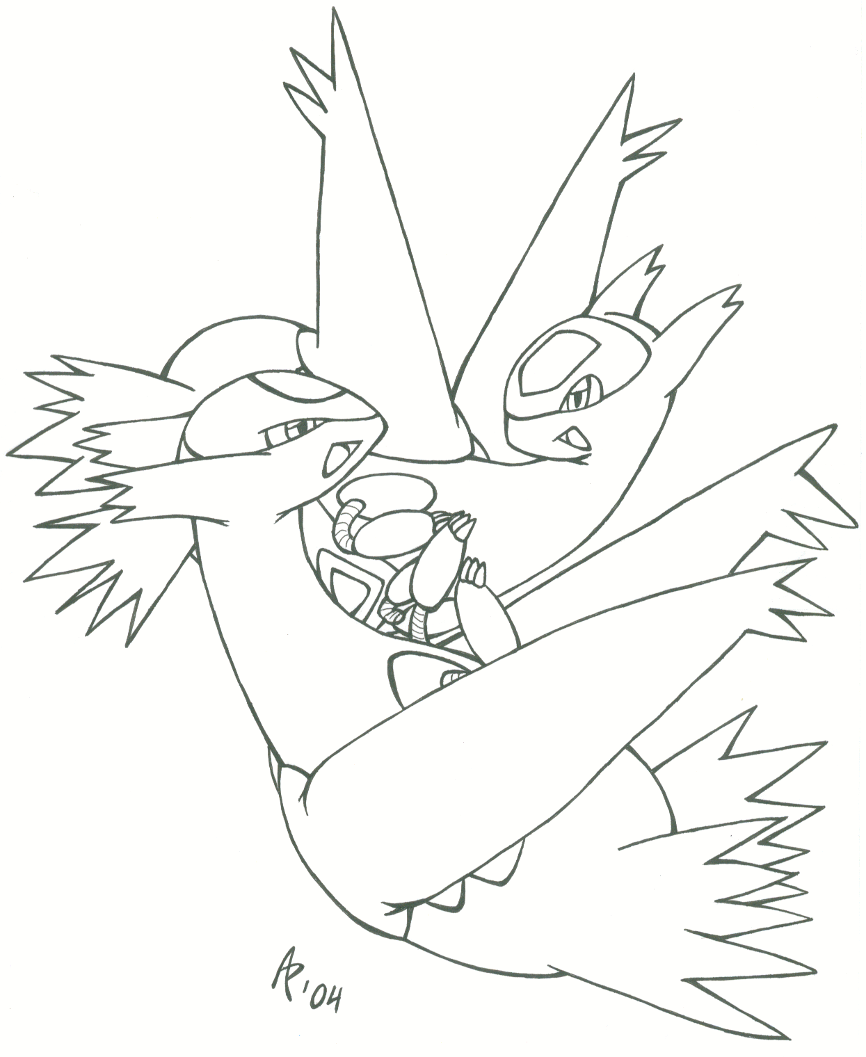 1245x1520 Surprise Latias And Latios Coloring Pages