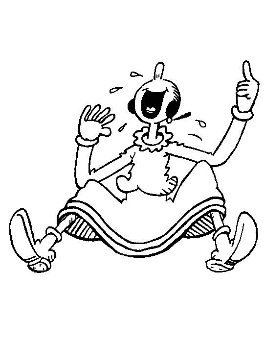 542x706 Olive Laughing Hard Coloring Page Cartoon Pages