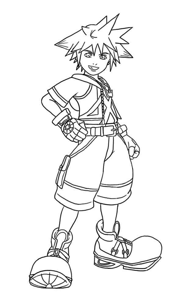 600x978 Sora Laughing Coloring Page