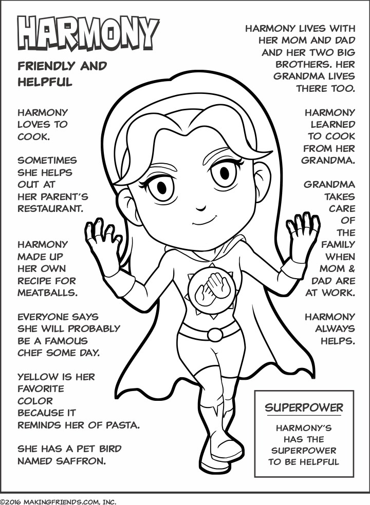 720x984 Superhero Scout Law Coloring Pages