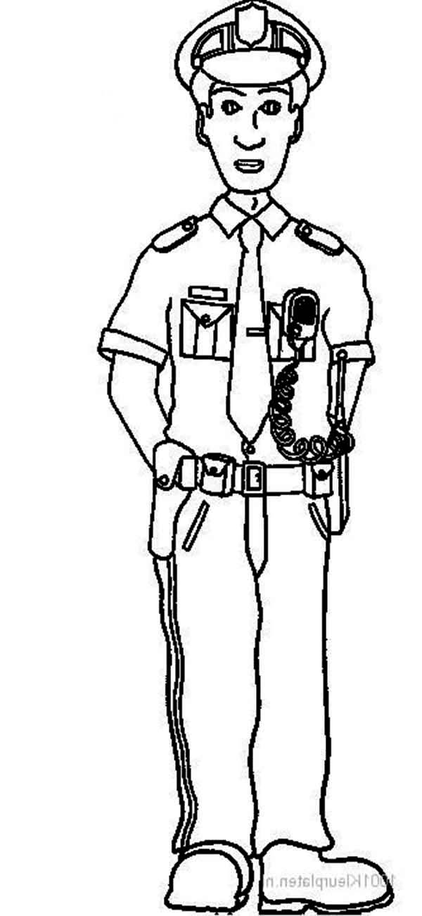 600x1301 Policeman Coloring Page Free Police Coloring Pages For Kids
