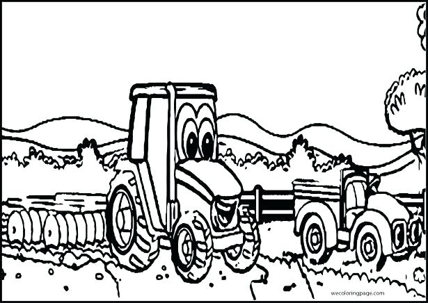 615x436 Free Tractor Coloring Pages Free Tractor Coloring Pages Pin Drawn