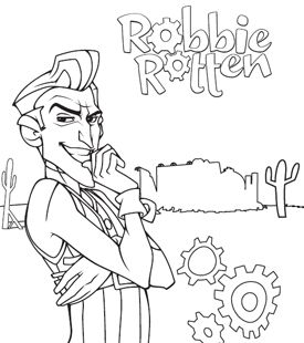 275x310 Robbie Rotten Colouring On Print And Colour