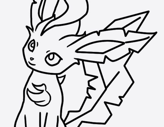 550x425 Pokemon Coloring Pages Leafeon Leafeon Coloring Page Bellatrixie