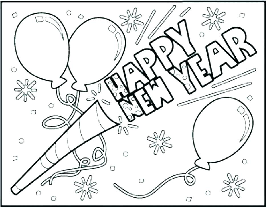 936x729 Happy New Year Coloring Pages Happy New Year Coloring Pages Print