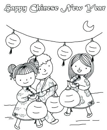 354x429 New Year Coloring Pages New Year Coloring Pages New Year Coloring