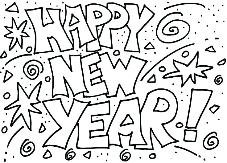736x529 New Years Coloring Pages New Year Coloring Pages Best Of New Years