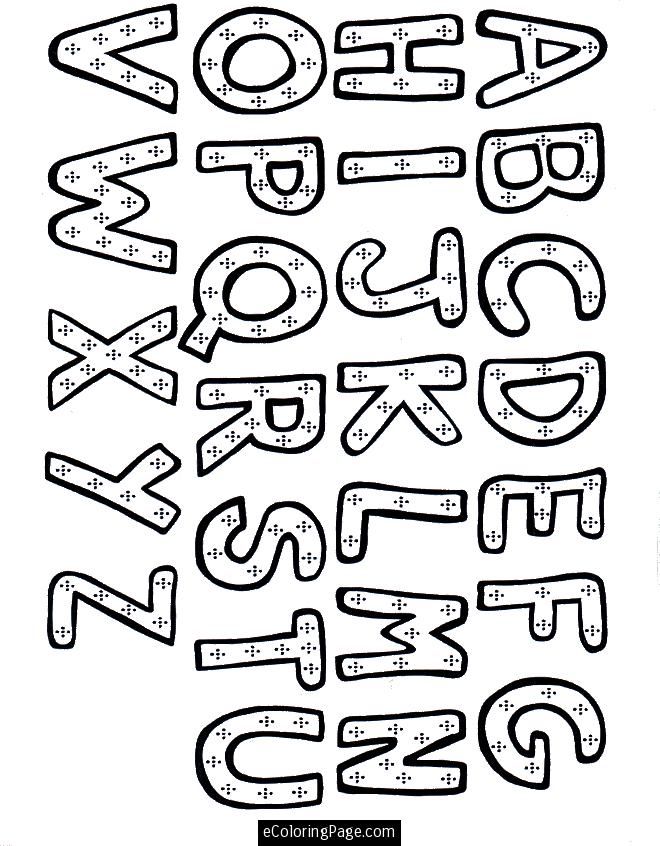660x846 Alphabet Coloring Page For Kids Printable Gif Learning