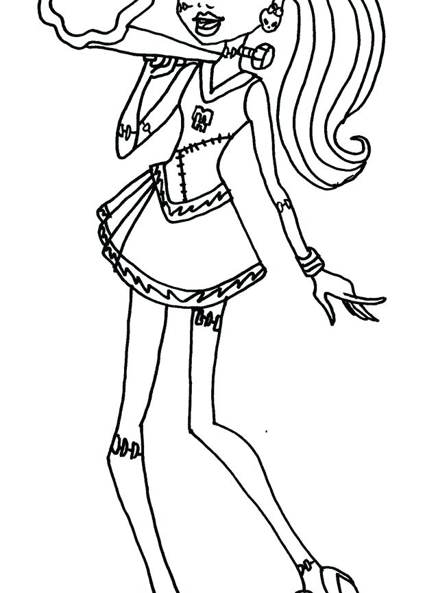 620x864 Monster High Frankie Coloring Pages Stein Monster High Coloring