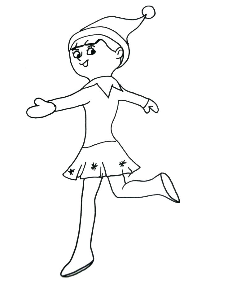 736x920 Elf Coloring Pages For Toddlers