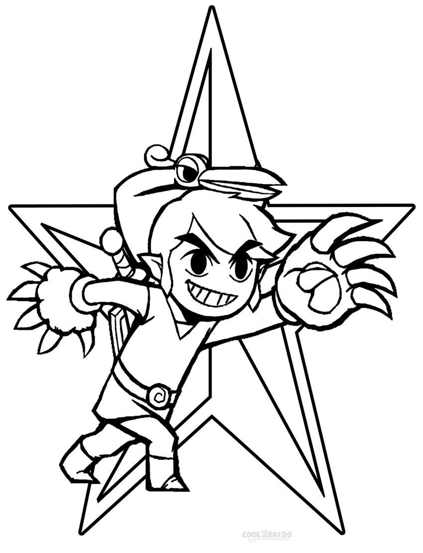 850x1112 Printable Zelda Coloring Pages For Kids